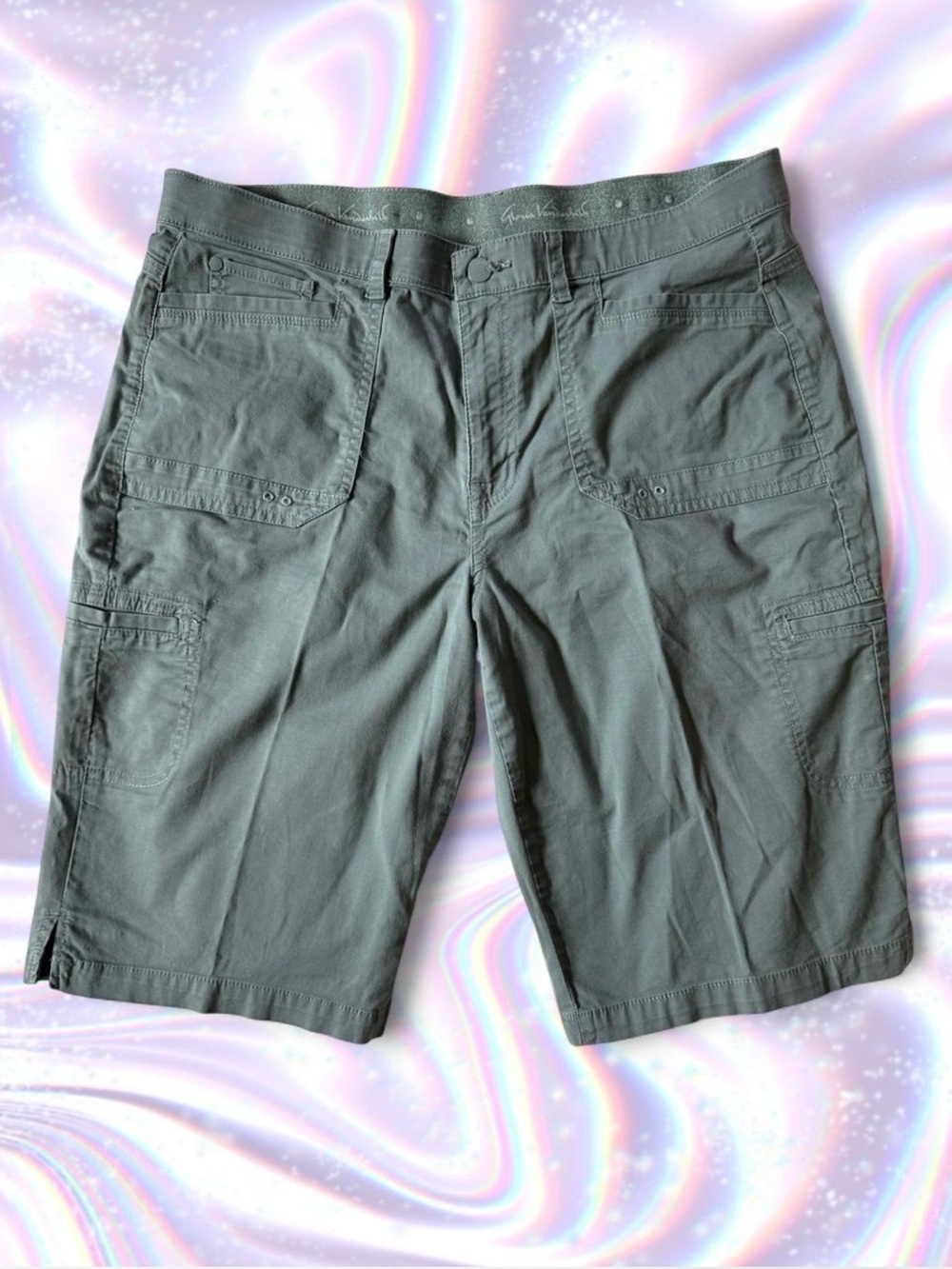 Gloria Vanderbilt Men's Cargo Shorts - Khaki Green